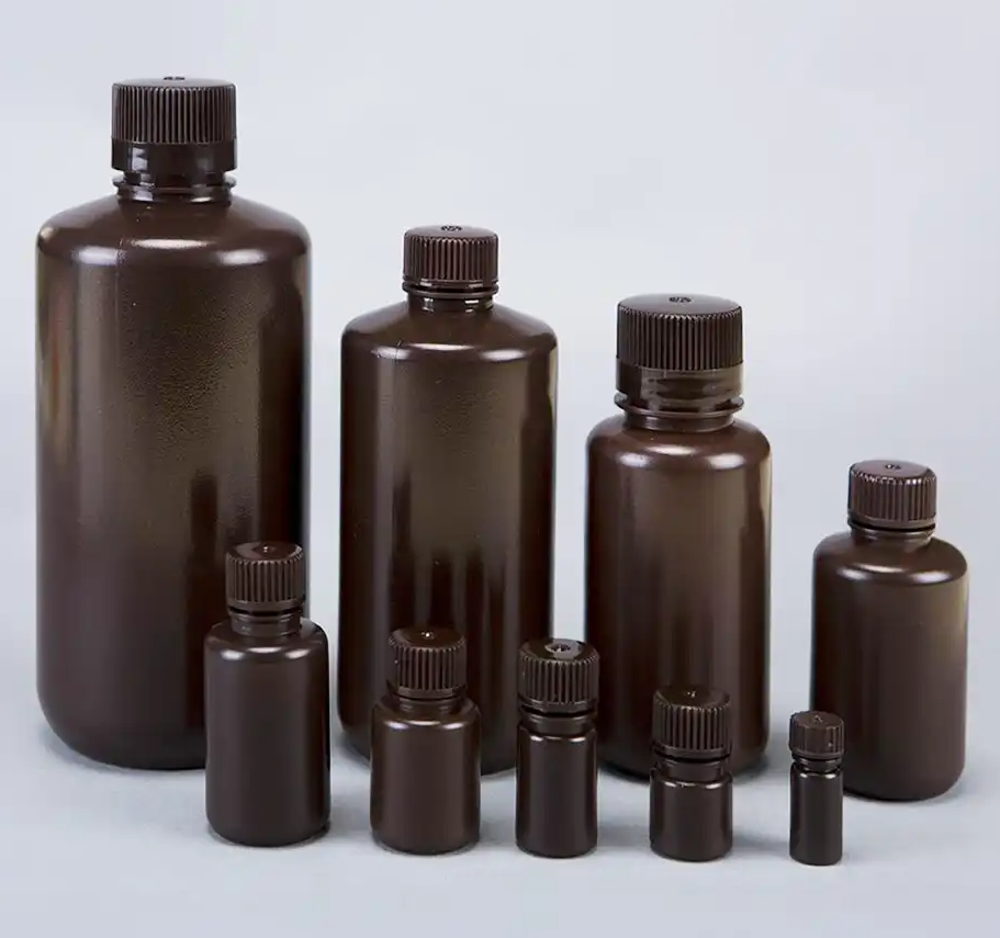 HDPE Narrow Mouth Bottle Amber/ HDPE 세구병 갈색