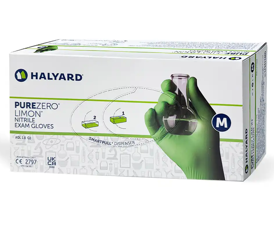 HALYARD Purezero Limon Nitrile Exam Gloves/ 퓨어제로 리몬 니트릴 글러브